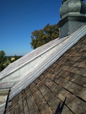 Zdjęcia z koncowej części remontu dachu kościoła-45